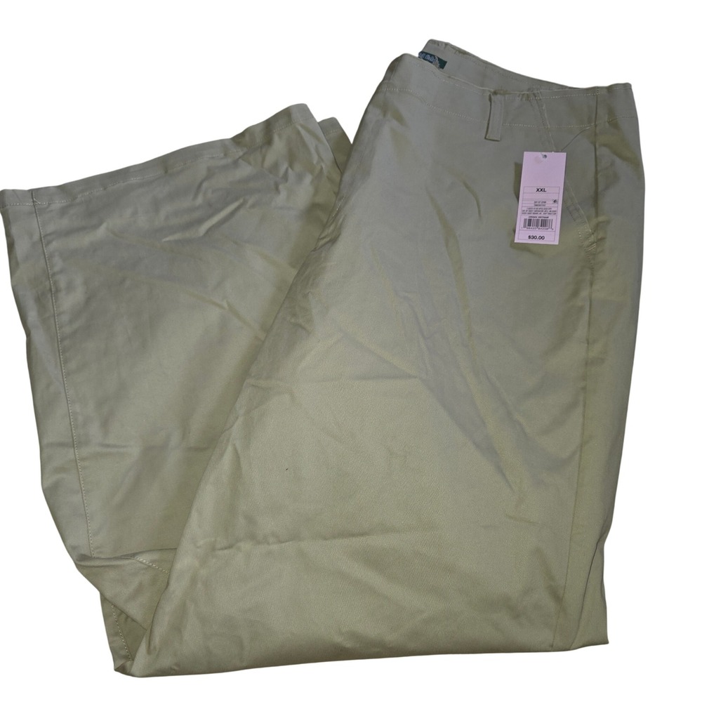 Wild Fable Womens XXL Tan Khaki Wide Leg Trousers High‎ Rise Stretch Pants NEW